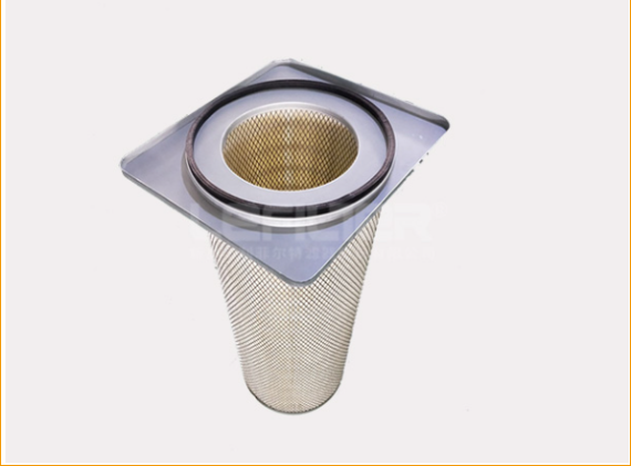 Exhaust gas precipitator filter element cartridge