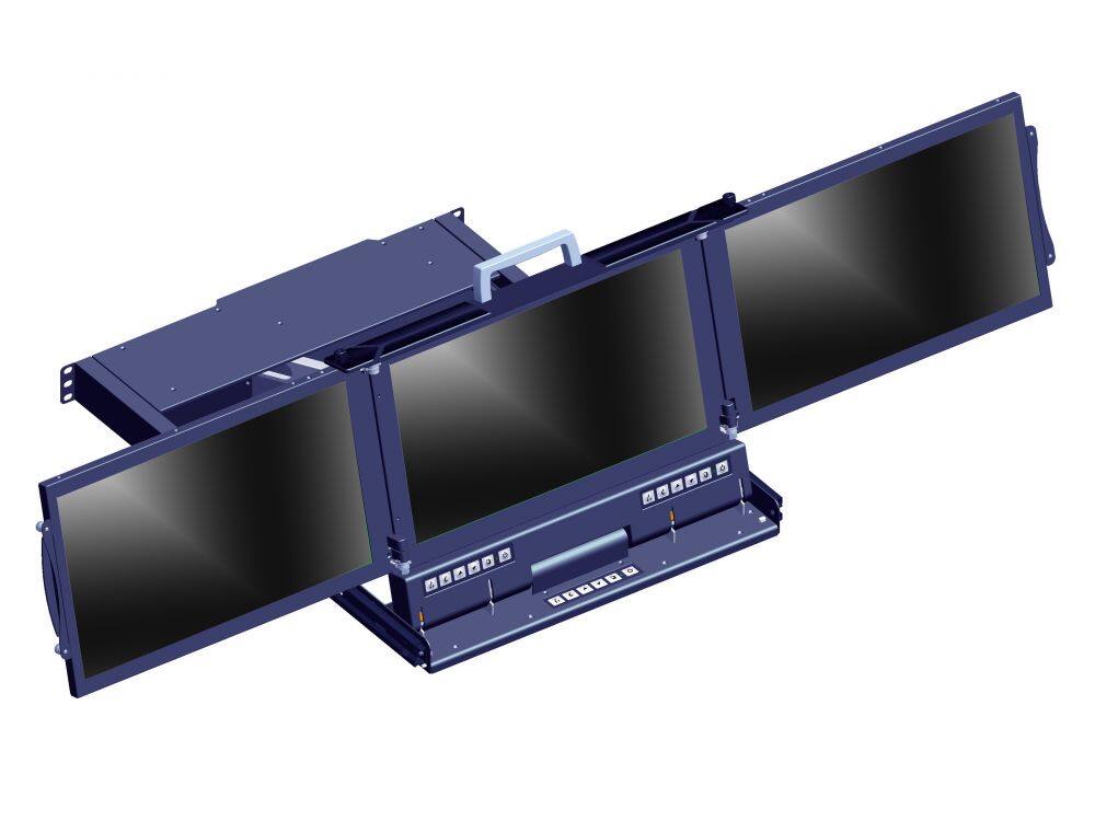 Anxin's 4u,5u, 6u, 7u, 8u Rack mount monitors designed for 19″ equipment racks, server racks