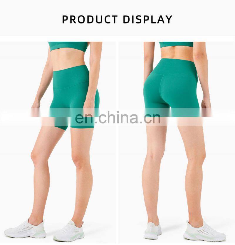 Custom Fitness Summer Gym Yoga Short Leggings Women High Waist Cycling Biker Short