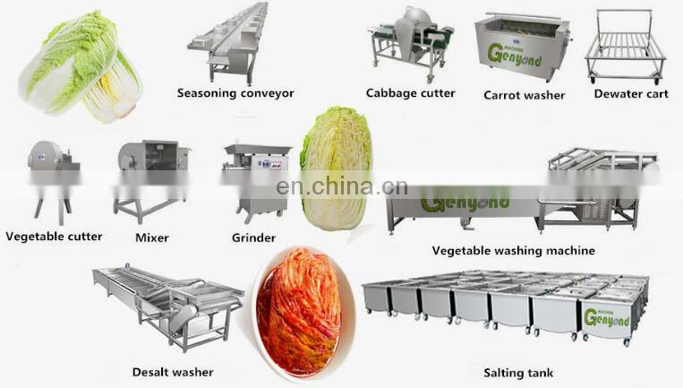 Factory complete Pickled vegetable pickles production line Korean kimchi processing line / kimchi making machine