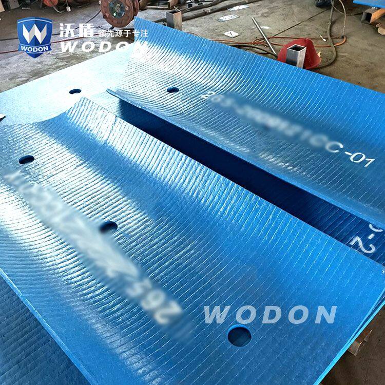 ASTM G65 High abrasion resistant wear plate parts for mining machinery