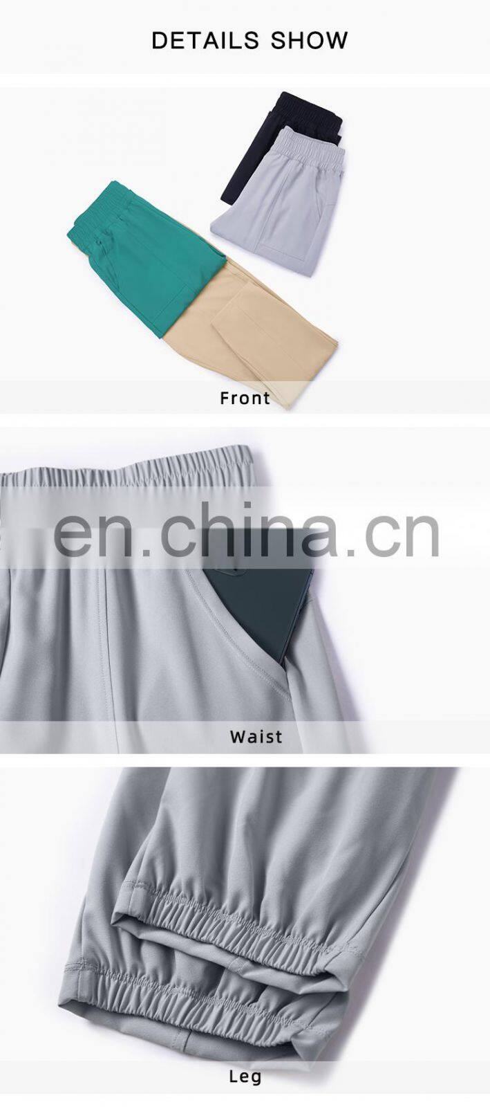 High Quality OEM Women Casual Joggers Pants Large Side Pocket Breathable Sweatpants