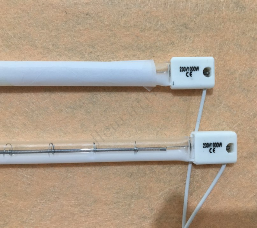 2000W Shortwave Quartz Tungsten Filament Heating Lamp IR Short Wave Tube lamp