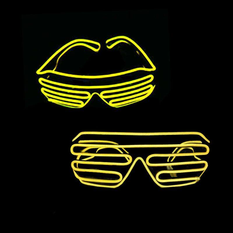 Mix Neon Colors LED Shutter Glasses Party Light up LED Sunglasses Shutter