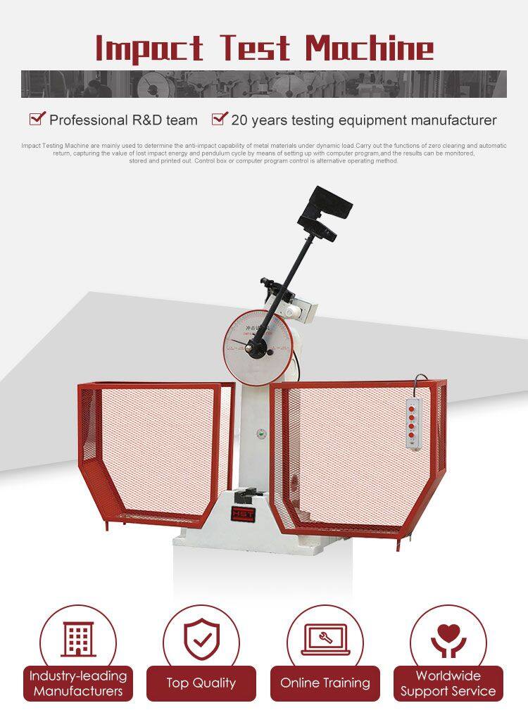JB-500B 300J 500J Low Temperature Pendulum Impact Non-ferrous Metal Testing Machine Pendulum Charpy Impact Testing Machine