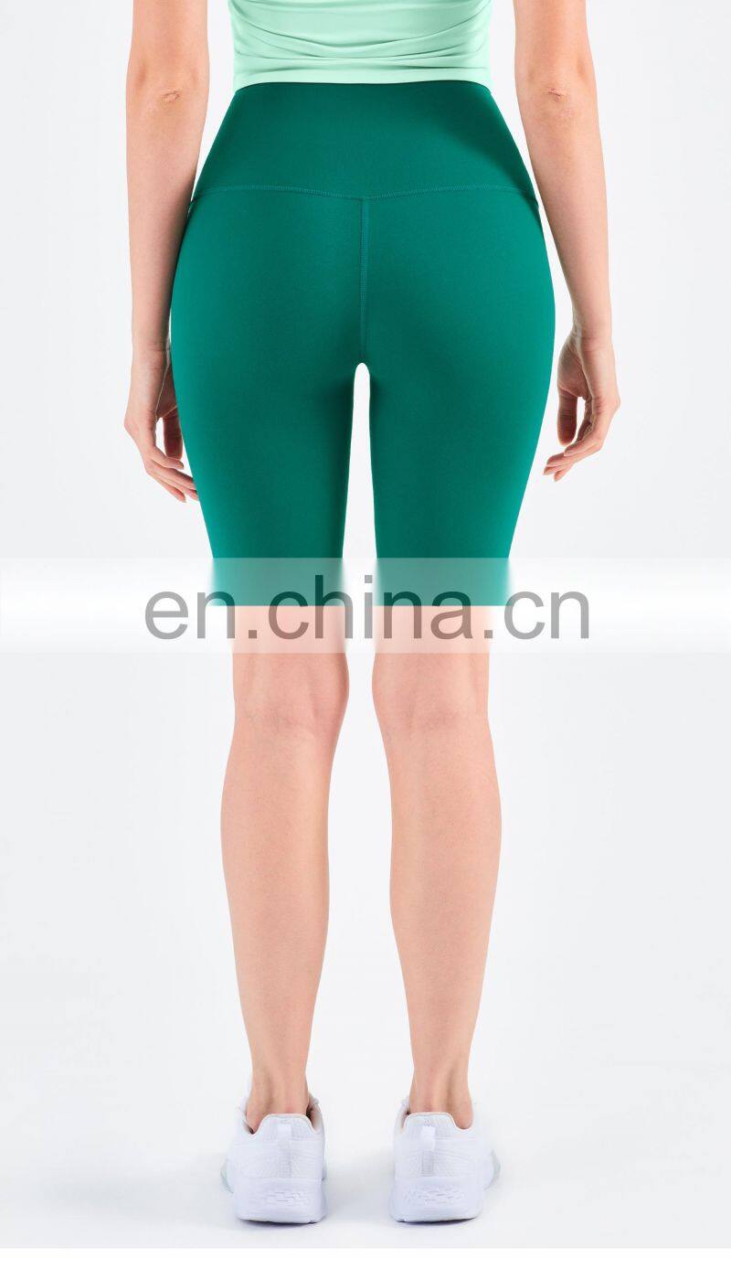 2022 No T line Yoga Legging With Buttock Lifting Biker Shorts For Women