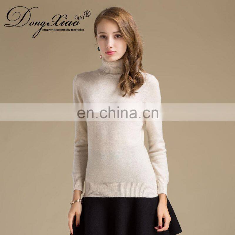 Pure Cashmere Turtle Neck Pullover Winter Plus Size Women's Sweaters