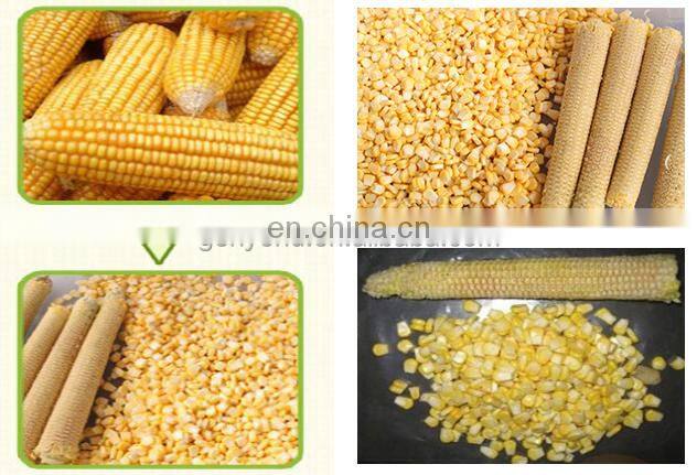 Sweet corn maize threshing peeling shelling machine corn kernel removing machine
