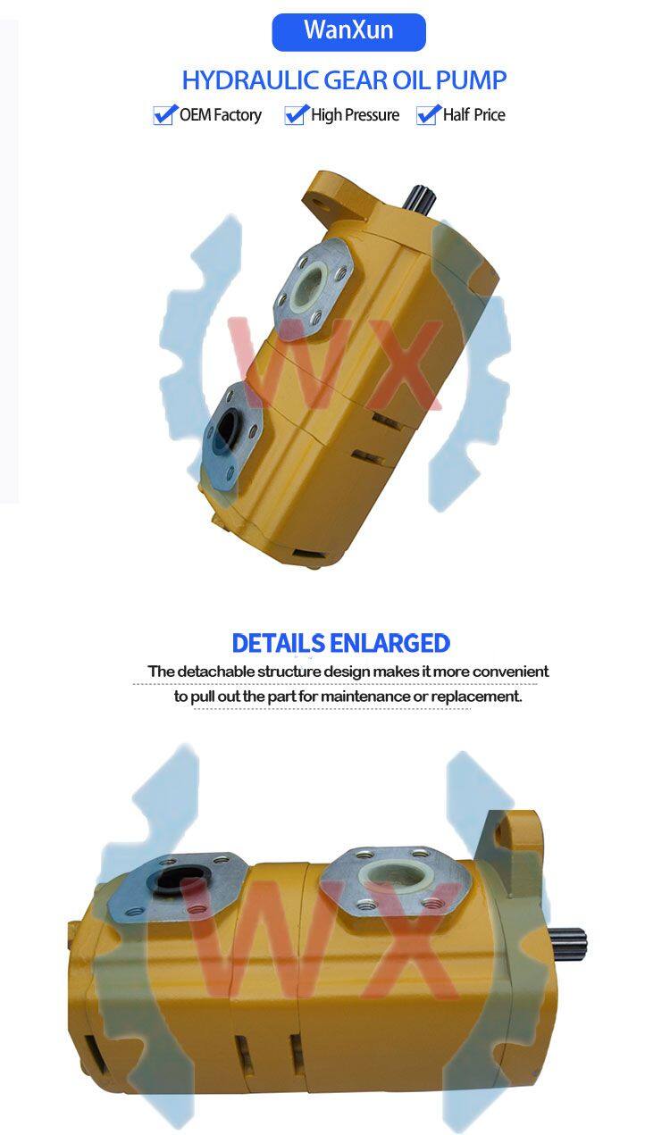 Fit Komatsu WA350-1 Wheel Loader Steering Vehicle 705-52-30190 Hydraulic Oil Gear Pump