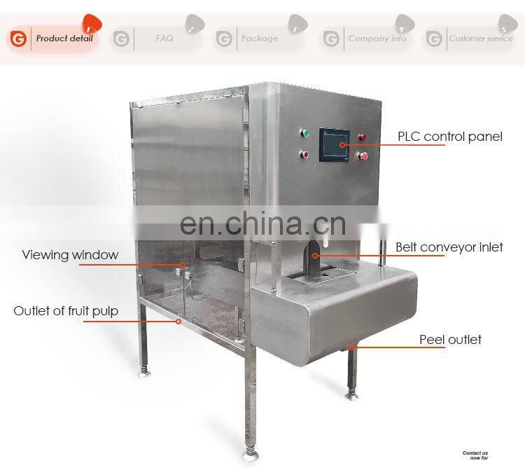 Factory industrial PLC full automatic apple kivi mango peel skin removing equipment orange lemon peeler fruit peeling machine
