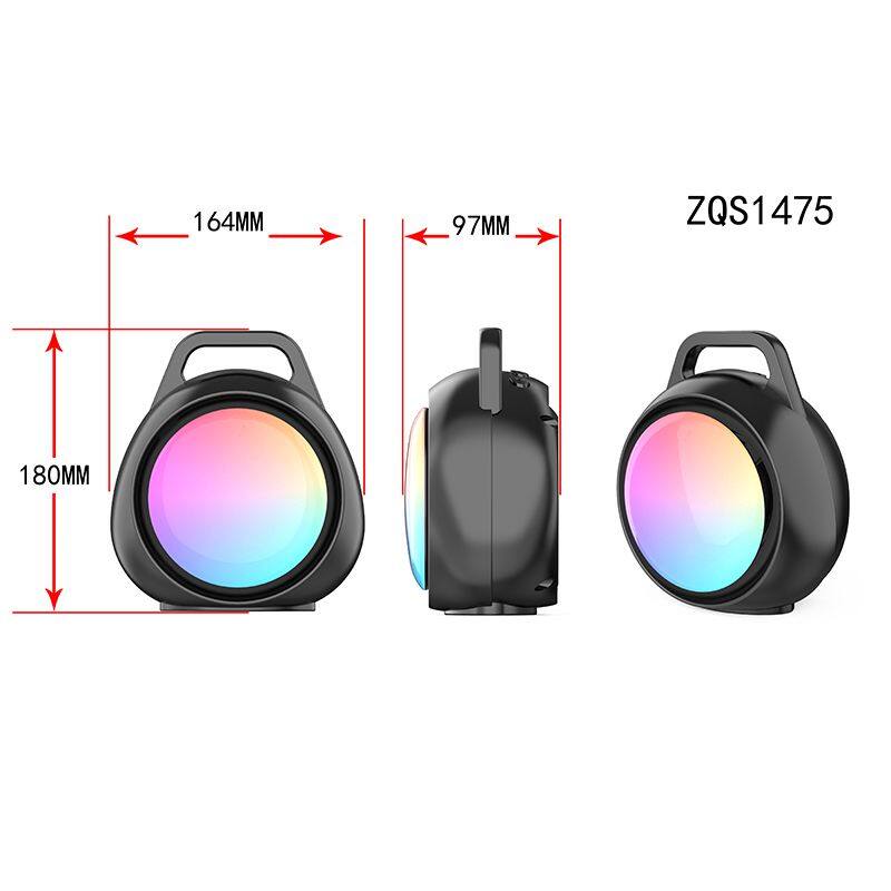 2023 sell well portable wireless 4-inch speaker 8W power bluetooth speaker with colorful lights