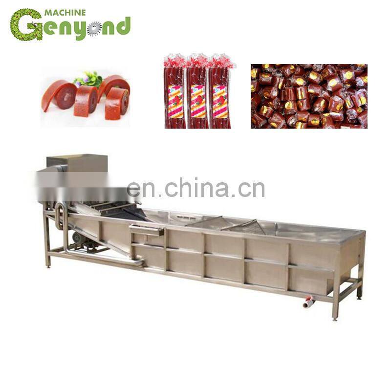 Factory Automatic fruit roll up scraping forming drying cutting making processing machine fruit leather production plant line