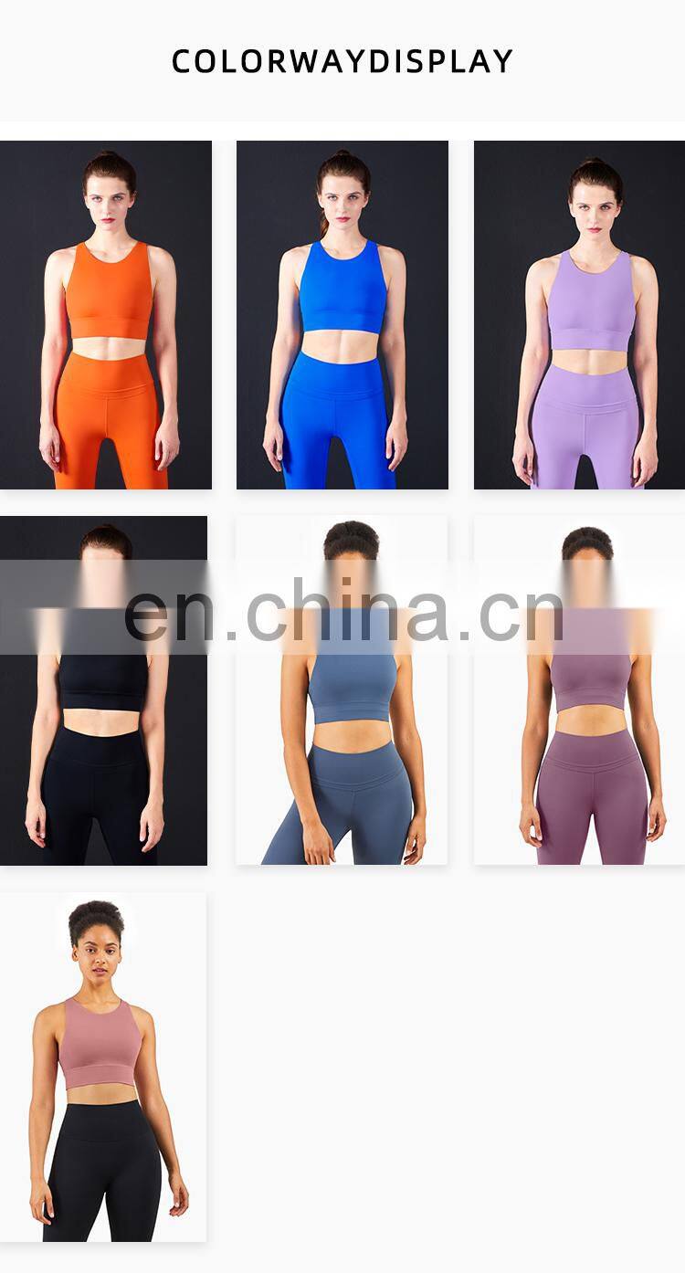 Women's High Impact Sports Bras Cross Back Crop Top Sexy Running Bra for Plus Size