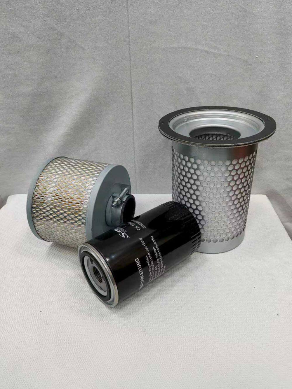 Air compressor three filters