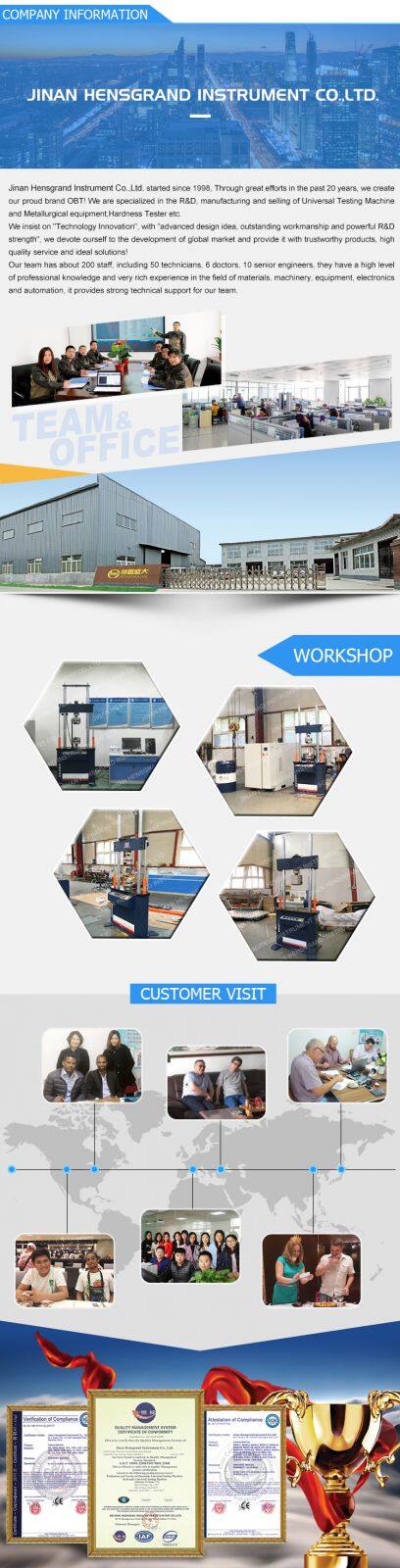 HST250kN Computer Control Electro-Hydraulic Servo Dynamic and Static Fatigue Testing Machine With High Temperature Furnace