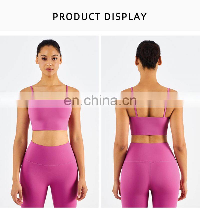 High Impact Fitness Sports Bras Breathable Sling Factory Sale Yoga Tank Tops