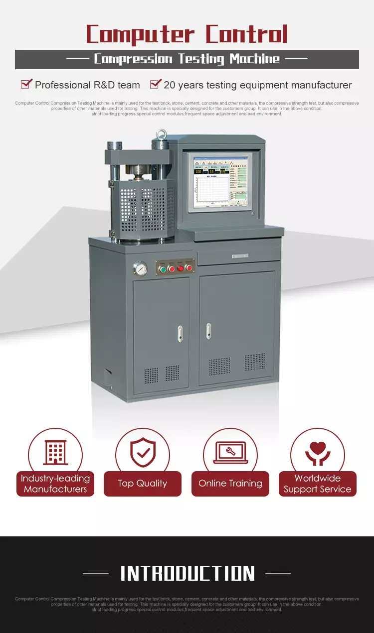 YAW-300B/300C 30Ton 300kN Computer Controlled Automatic Concrete Compression and Flexural Testing Machine
