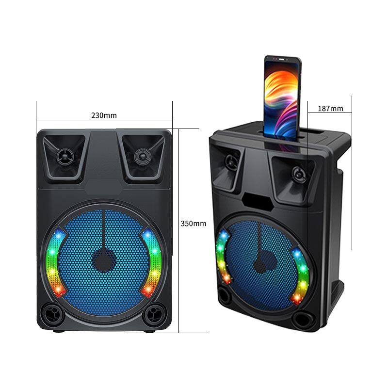 ZQS8145 active 16W power 1800MAH battery capacity speaker single 8 inch bluetooth speaker with MIC