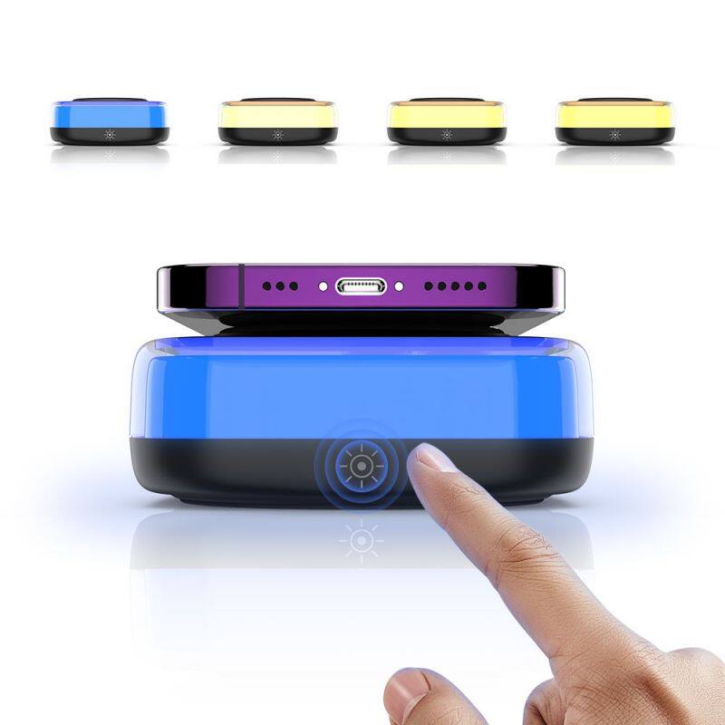 Multifunctional Dimmable Table Lamp Wireless LED Bedside Night Light Fast 9V/2A fast Charger with Magnetic Input