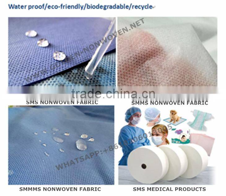 SMS non woven fabric SMS non woven polypropylene fabric/smms nonwoven ...