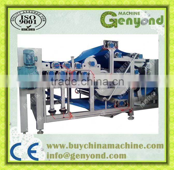 Small Efficient vertical automatic laboratory belt filter press with advanced design