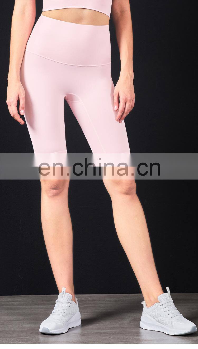 Wholesale Tummy Control Yoga Short Workout Running Athletic High Waist Sport Leggings for Women