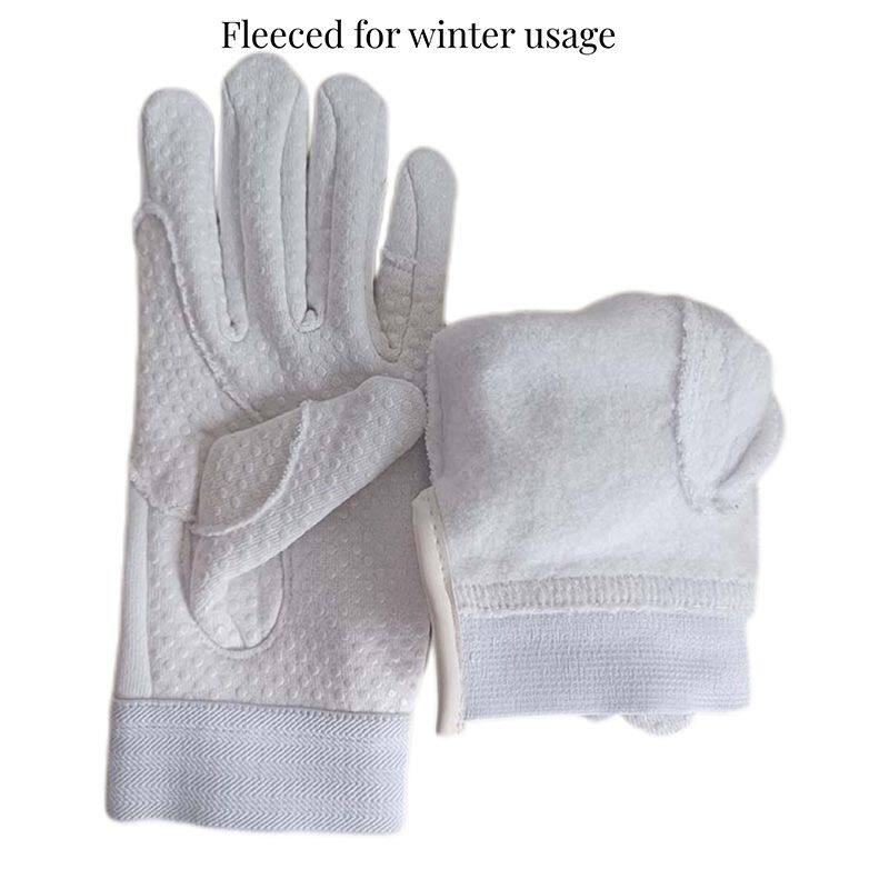 fleeced cotton horse riding gloves