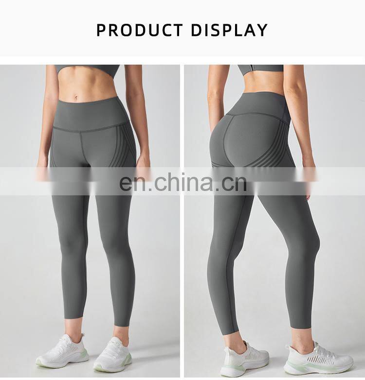 Tik Tok Workout Scrunch Butt Leggings For Women High Waist Elastic Sport Yoga Pant