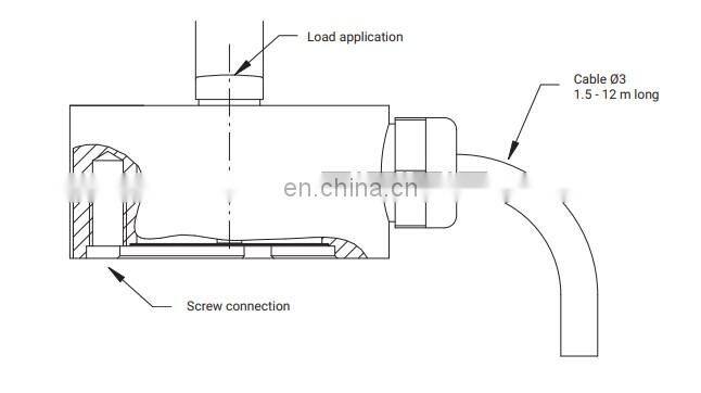 HBM C9C Force Sensor Miniature force transducer for compressive force measurement