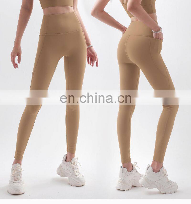 Custom Winter Fleece High Waist Yoga Leggings Tummy Control Gym Fitness Sports Pants