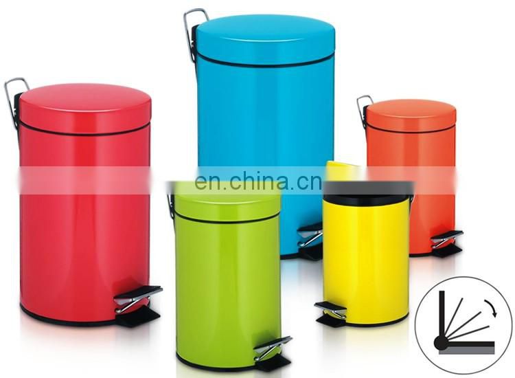 Low Price Light Blue Color Trash Can / Waste Can