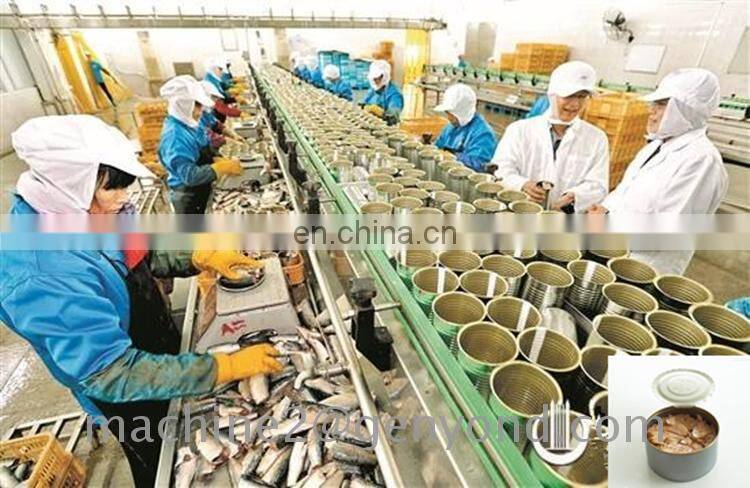 Factory Turnkey project frozen fish production line canned funa processing plant fish canning making machinery of Higih Quality