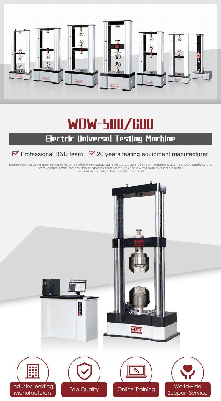 WDW-1000E 1000kn Computer Control Electromechanical Universal Tensile Testing Machine