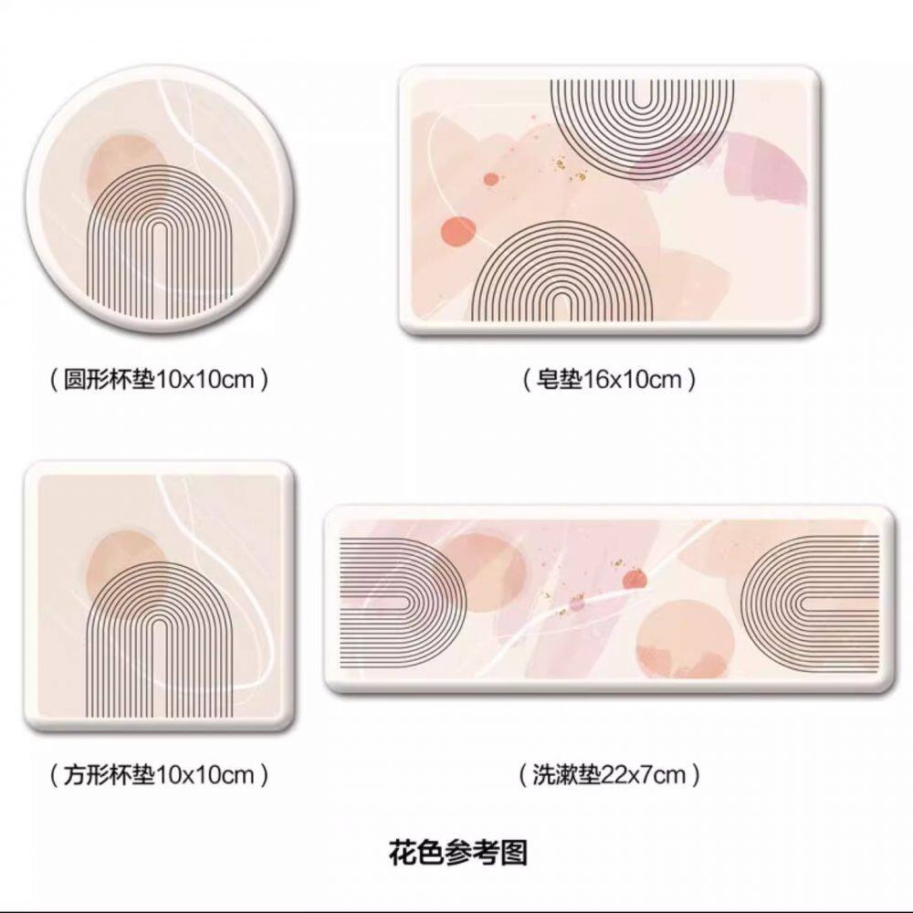 Wabi Sabi Style diatomite stone bath mat (1)