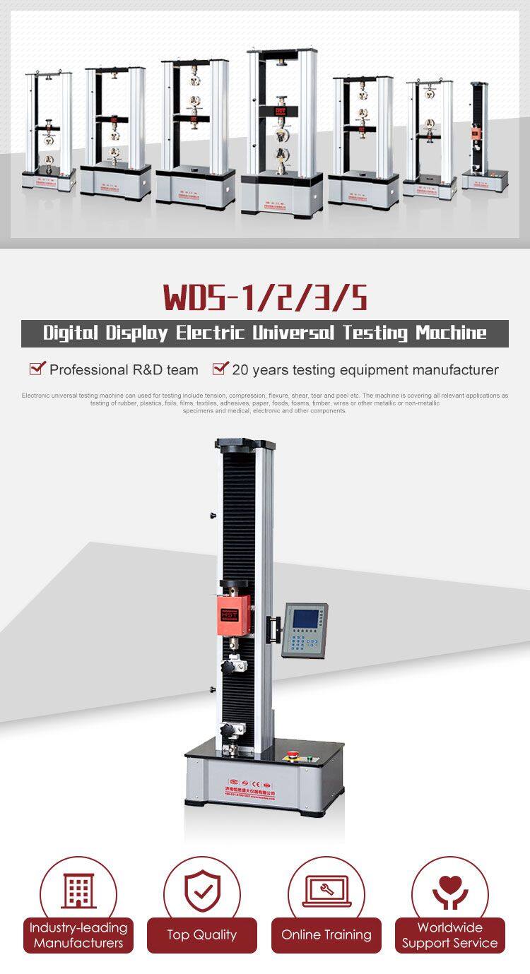 HST WDW-1 1kn 2kn One-column Spinning Plastic Wrapping and Sewing Thread Tensile Testing Machine