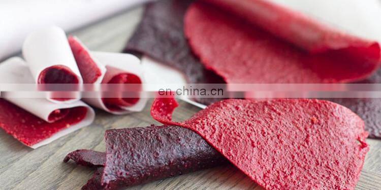 high efficiency fruit leather making machine