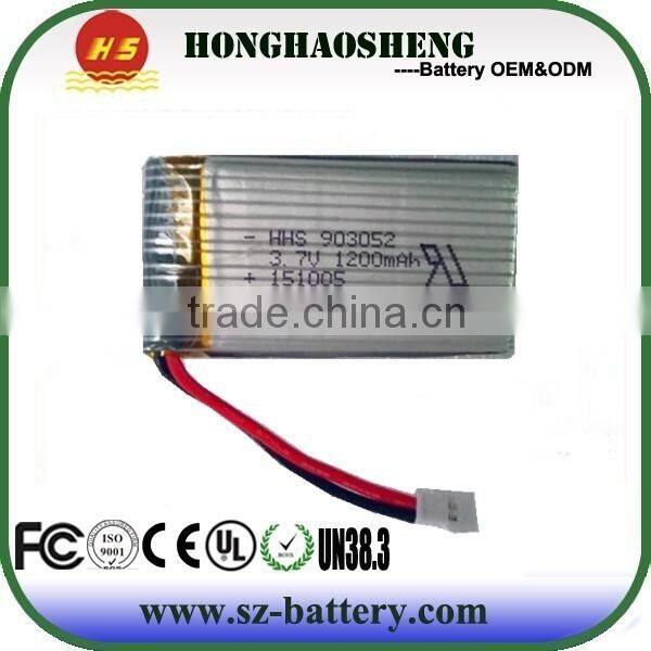 high drain 903052 3 .7v 1200mah lipo battery Syma X5 X5C battery 