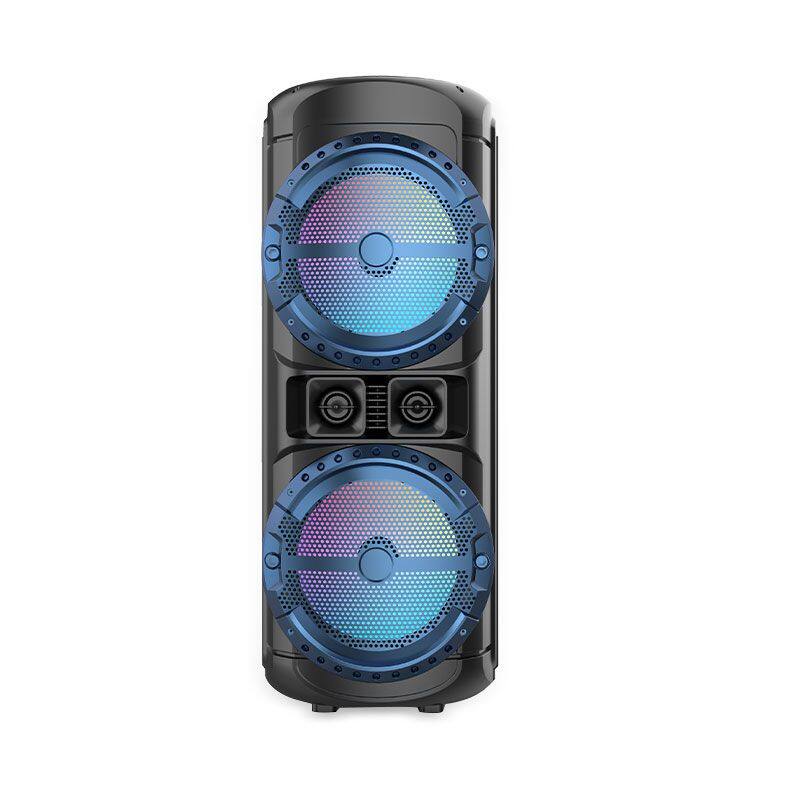 ZQS12201 super power 80W 12-inch*2 active subwoofer OEM party speaker with colorful lights