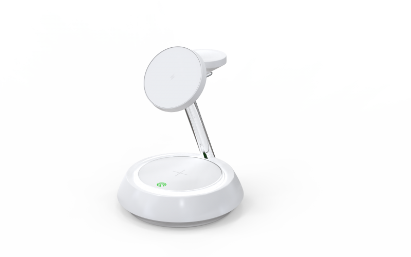 3-in-1 Multifunctional Magnetic Wireless Charger with LED Lamp Holder Integrated Multi-Feature Solution