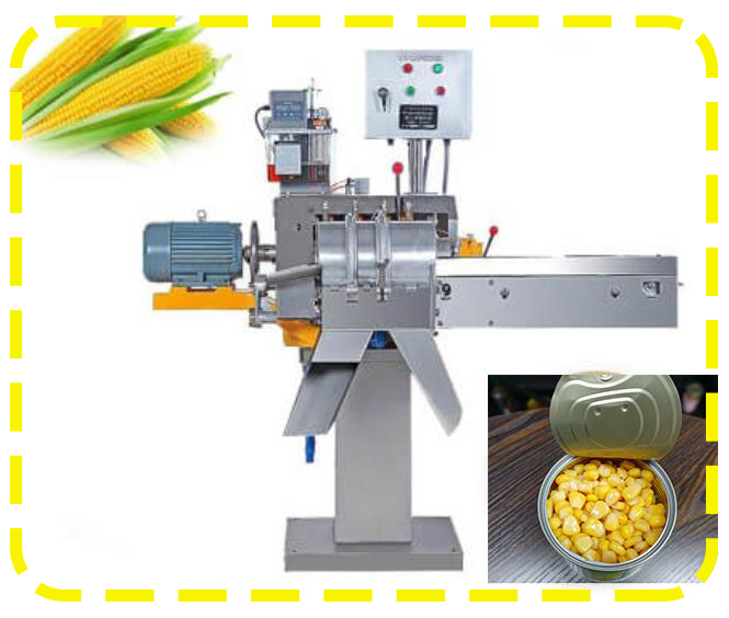 Juicing 1T/H Sweet corn glutinous niblet kernel peeling wash cooking cooling sterilization Tin cans packing processing making line pulping crushing