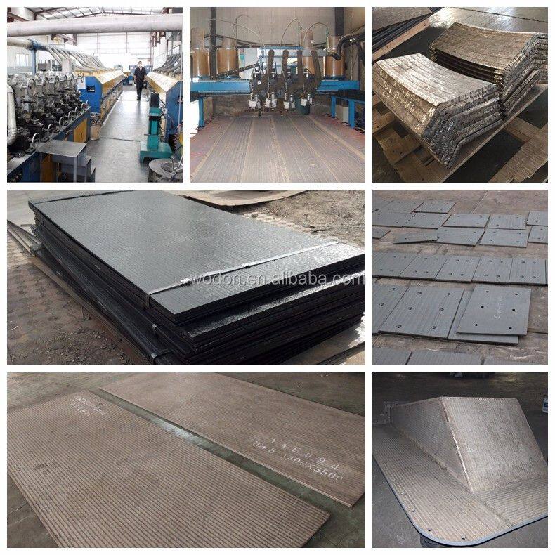 high wear resist overlaying hardfacing steel plate liner