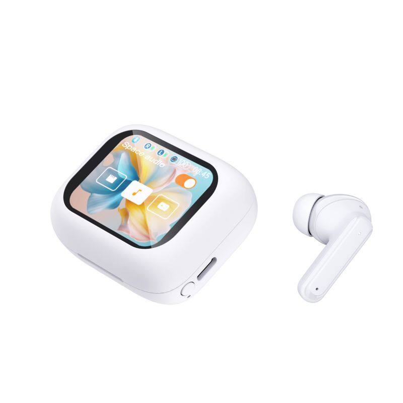LCD screen TWS earbuds ENC ANC Noise Reduction Earphone HD call TWS Earbuds