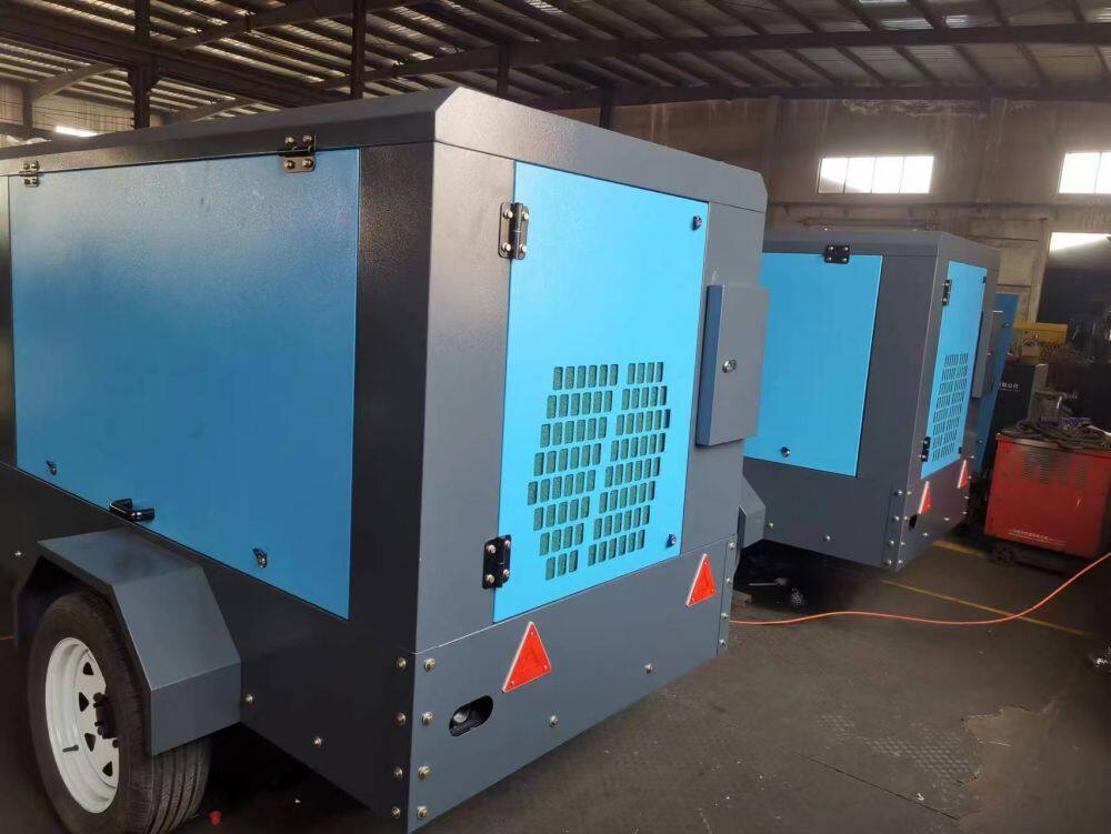 Diesel mobile air compressor