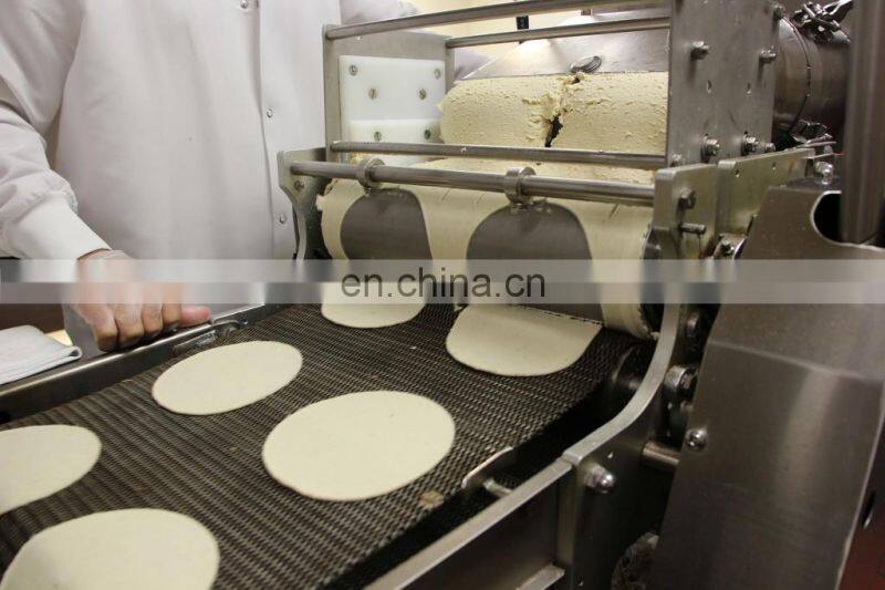 Shanghai Factory Genyond Compact thin bread pressing forming baking machine arabic / lebanese / pita bread production line