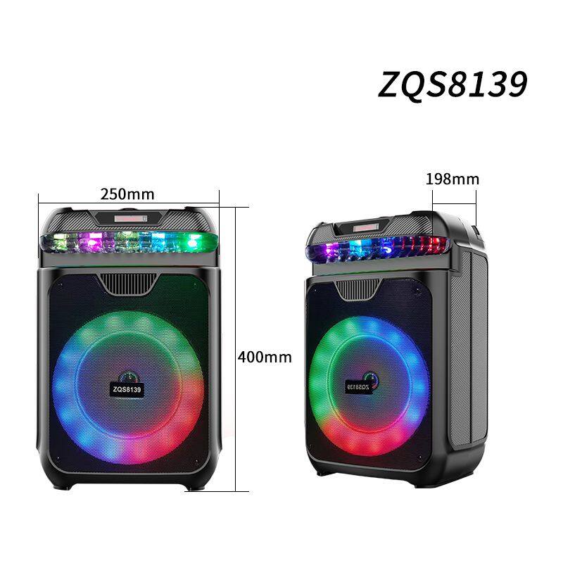 ZQS8139 best price active 15W power single 8 inch speaker subwoofer bluetooth speaker for outdoor