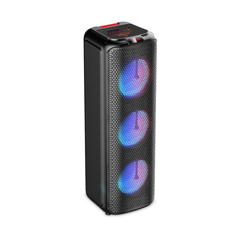 ZQS8303 Karaoke subwoofer 40W power 8*3 inch speaker wireless bass sound with mic loudspeaker