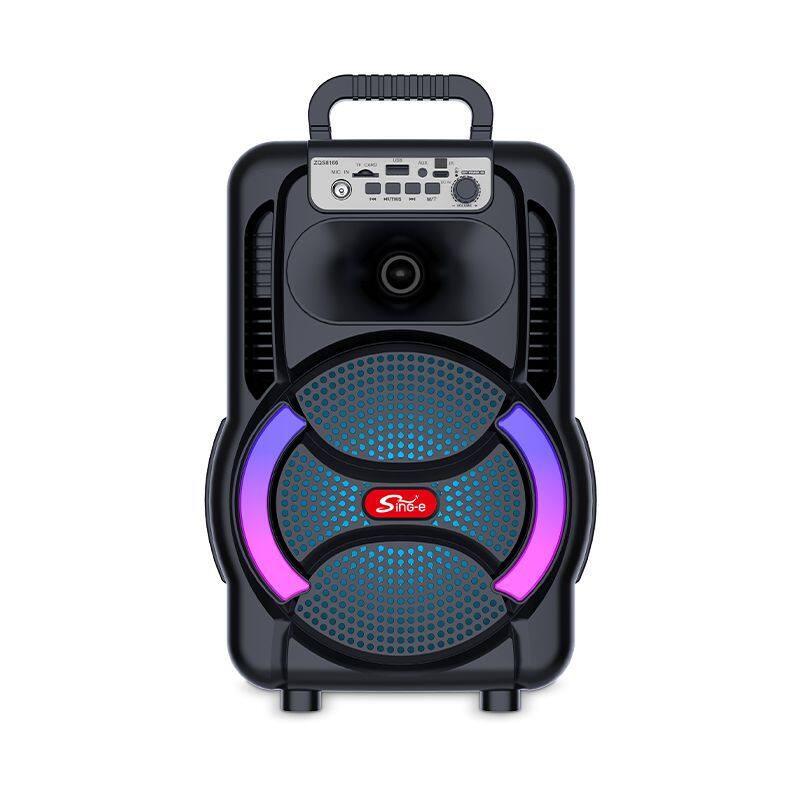 ZQS8166 best 2400MAH battery capacity 20W power 8 inch OEM with MIC bluetooth speaker for outdoor