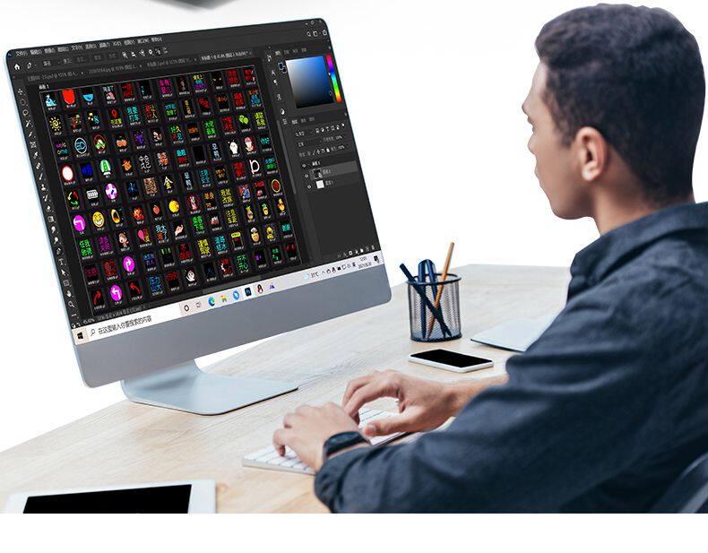 RGB 5V Car Windshield LED Screen New Devil's Eye Flexible Panel with APP Remote Control Scrolling Animated Eyes for Cars