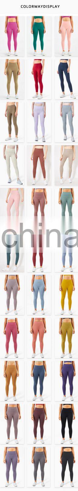 2021 ECO Girls Fitness Sport Leggings Tights Pants Custom Logo Push Up Yoga Pants With Pocket