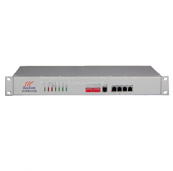 16 voice 4 ethernet fiber mux